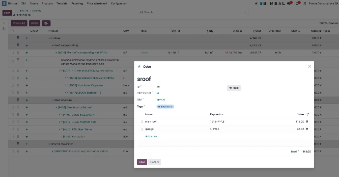 BoQ Software in Bimbal